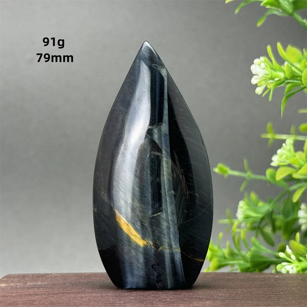 Blue Tiger Eye Stone Torch-ToShay.org