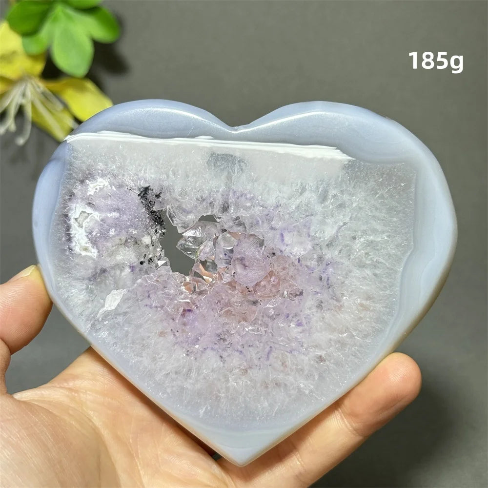 Purple Agate Geode Heart-ToShay.org