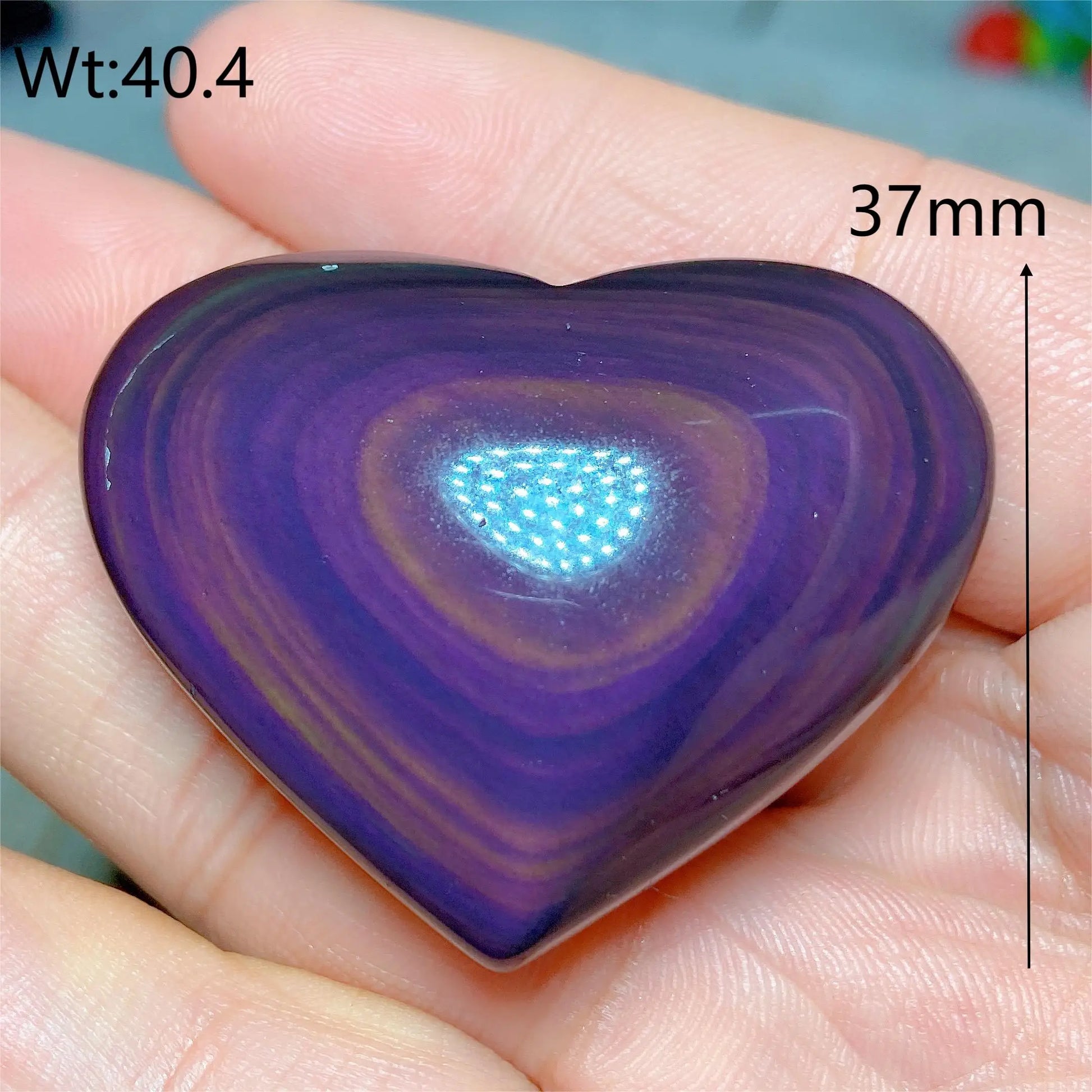 Rainbow Obsidian Heart-ToShay.org