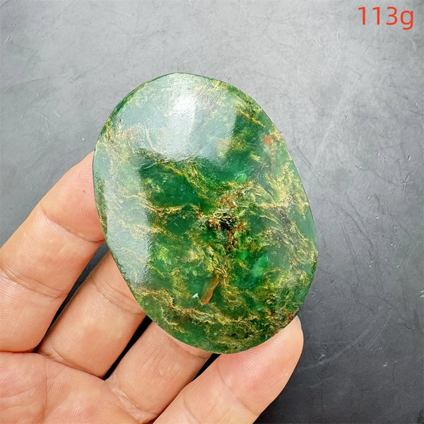 Green Verdite Palm Stone-ToShay.org