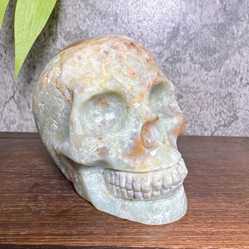 Grey Amzonite Skull-ToShay.org