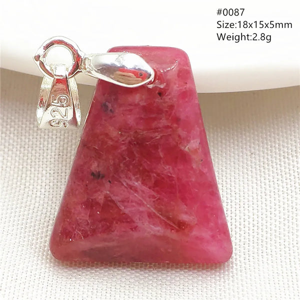 Red Rhodonite Pendant-ToShay.org