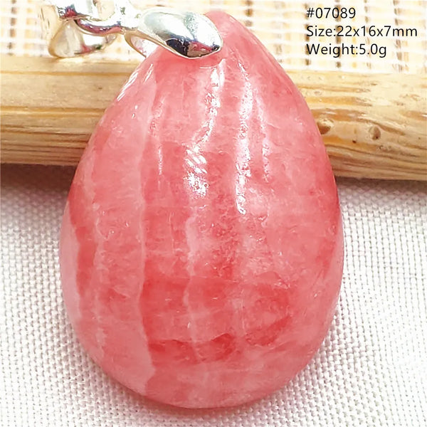 Red Rhodochrosite Pendant-ToShay.org