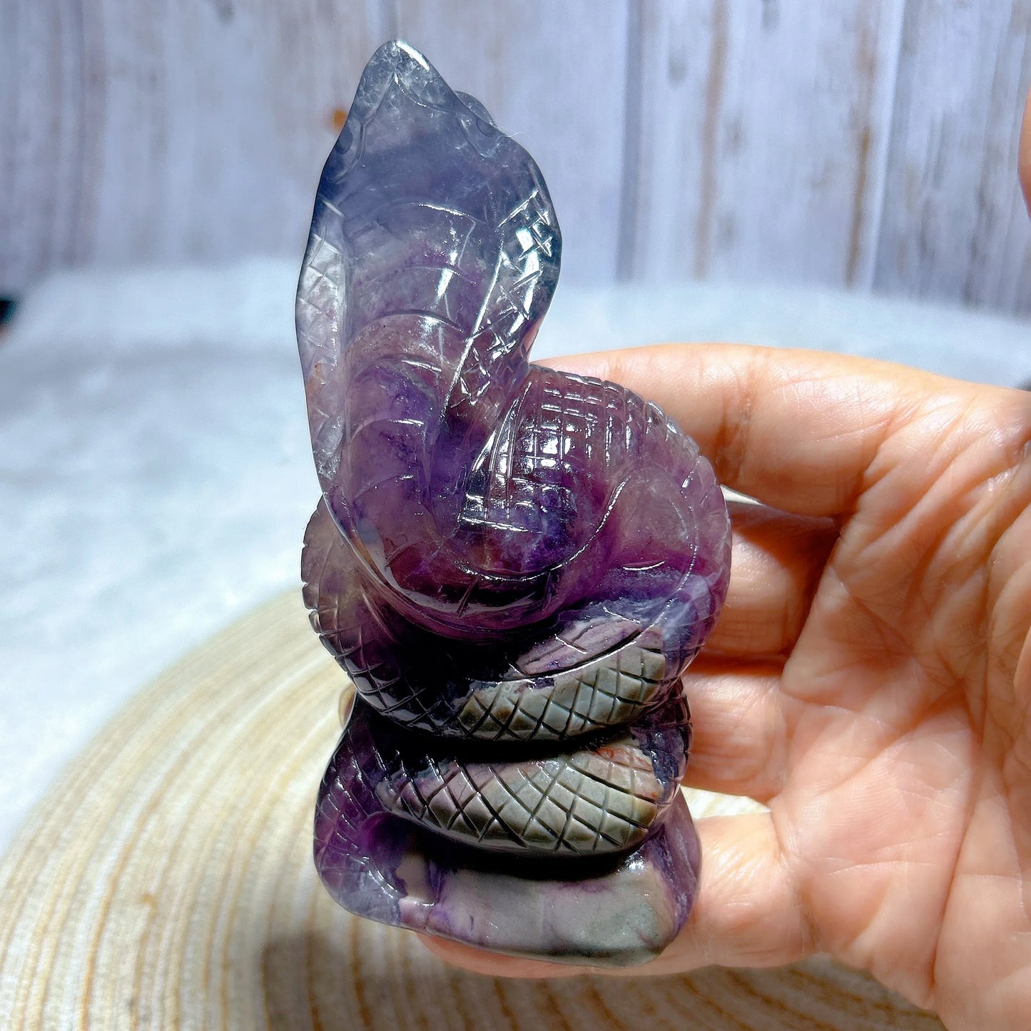 Rainbow Fluorite Snake-ToShay.org
