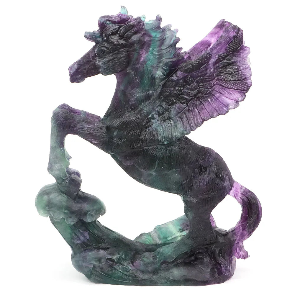 Rainbow Fluorite Flying Horse-ToShay.org
