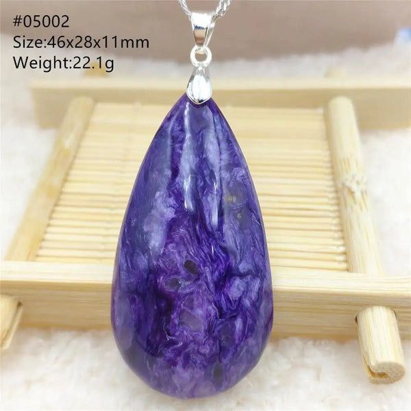 Purple Charoite Pendant-ToShay.org