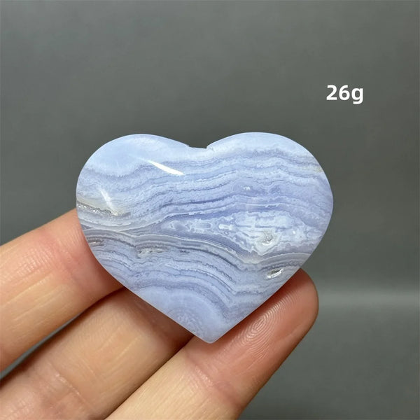 Blue Lace Crystal Heart-ToShay.org