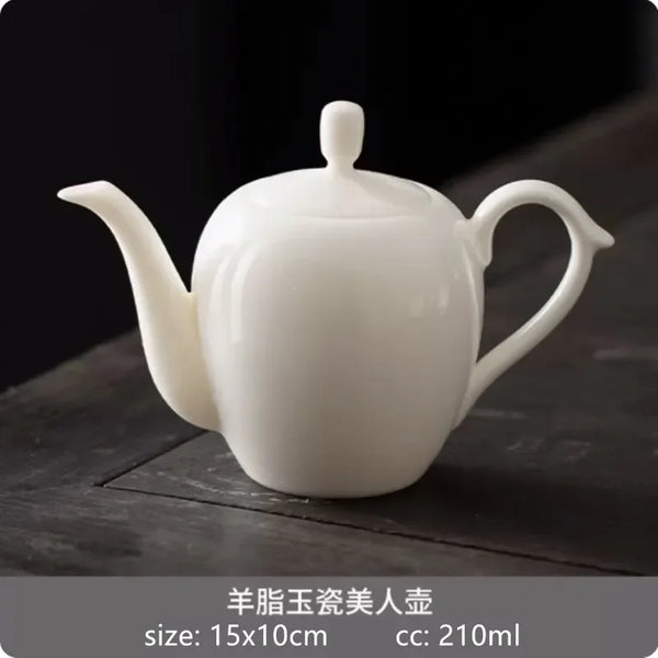 White Porcelain Teapots-ToShay.org
