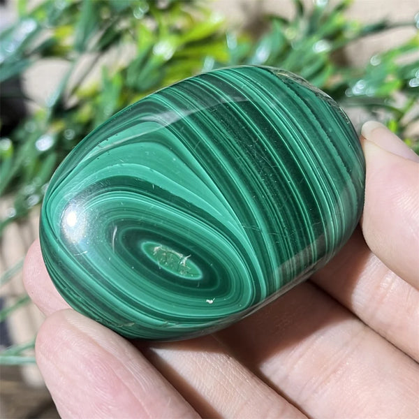 Green Malachite Palm Stone-ToShay.org