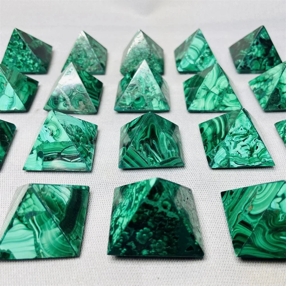 Green Malachite Pyramid-ToShay.org
