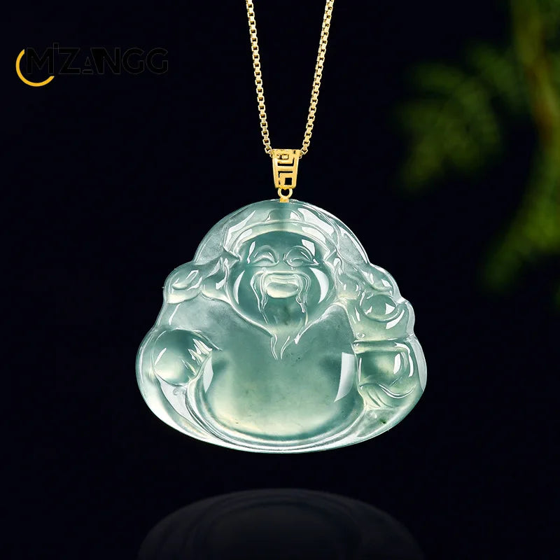 Blue Jadeite God of Fortune-ToShay.org