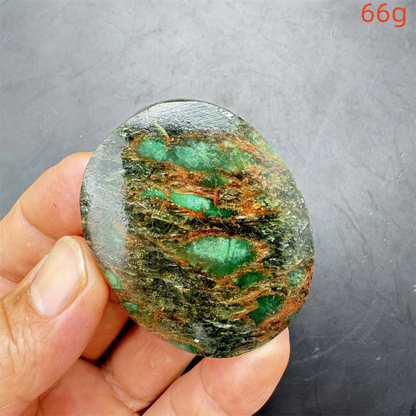 Green Verdite Palm Stone-ToShay.org