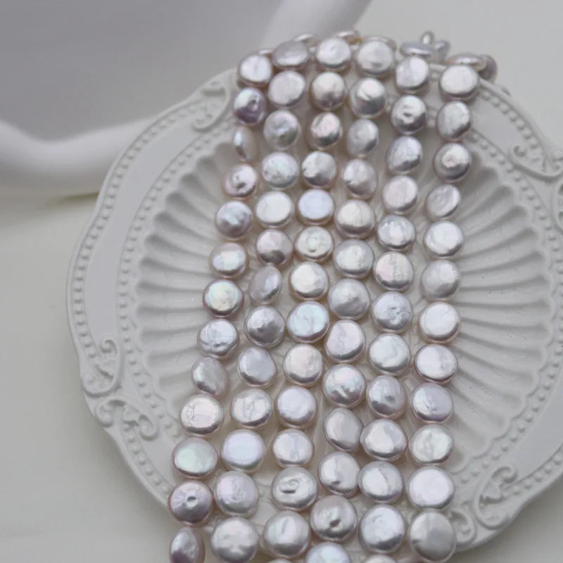 White Pearl Coin Beads-ToShay.org