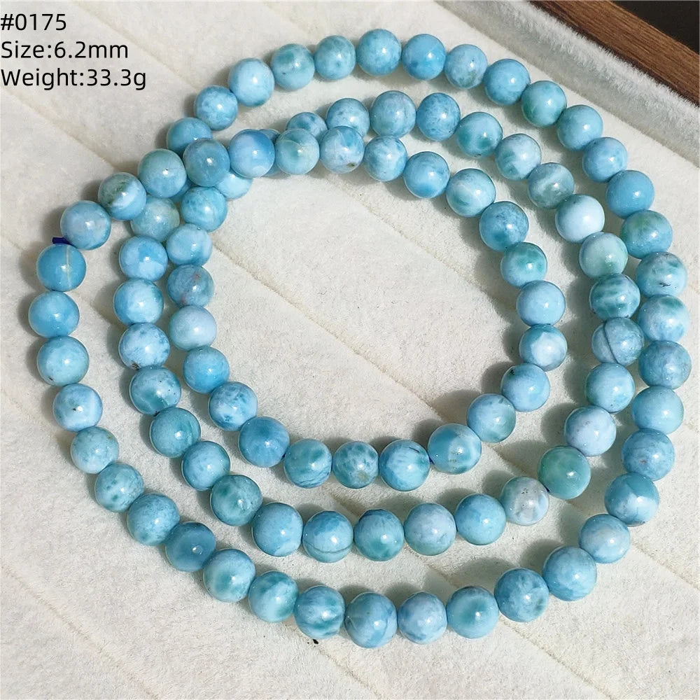 Blue Larimar Wrap Bracelet-ToShay.org