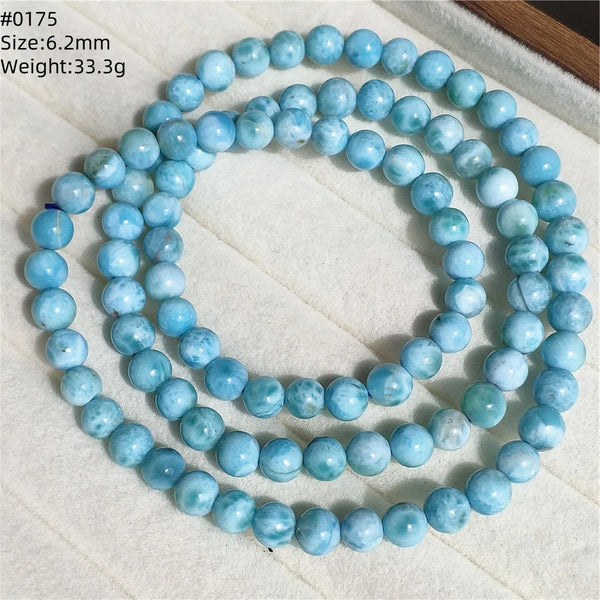Blue Larimar Wrap Bracelet-ToShay.org