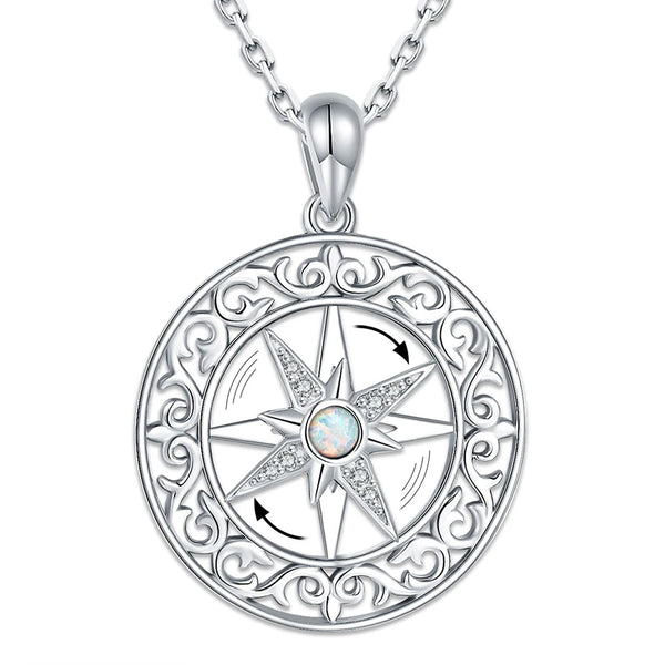 Silver Rotatable Compass-ToShay.org