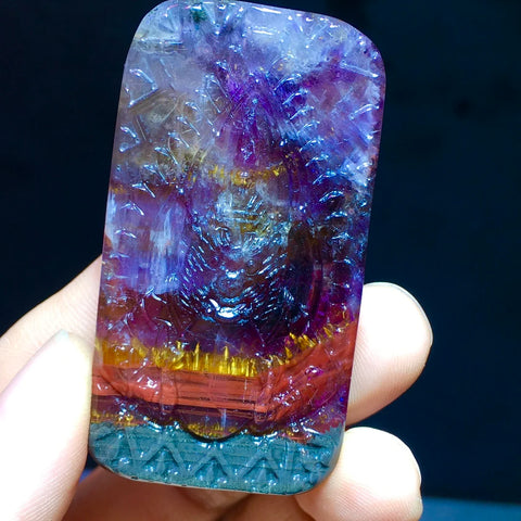 Purple Cacoxenite Red Auralite-ToShay.org