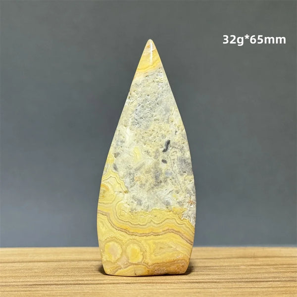 Yellow Crazy Agate Torch-ToShay.org