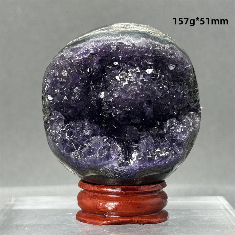 Purple Amethyst Cluster Ball-ToShay.org
