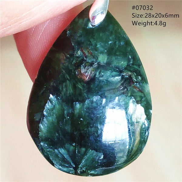 Green Seraphinite Pendant-ToShay.org