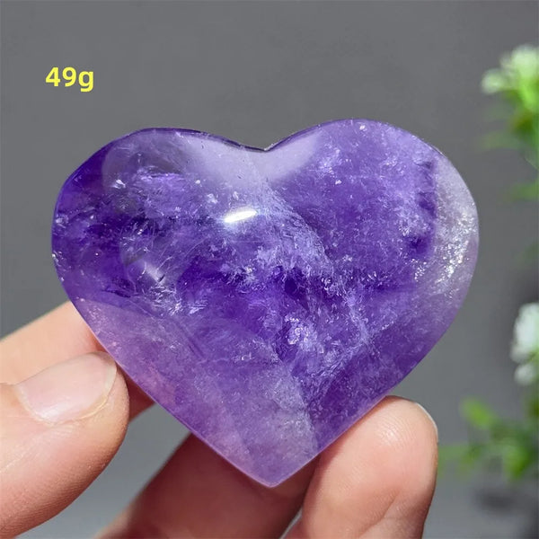 Purple Amethyst Heart-ToShay.org