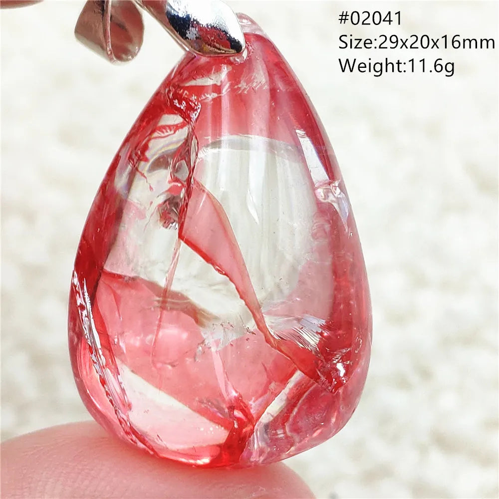 Red Limonite Quartz Pendant-ToShay.org