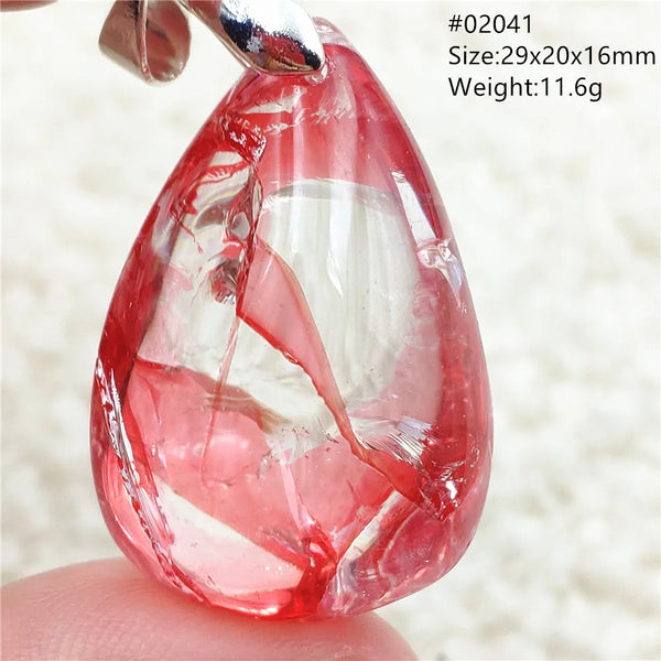 Red Limonite Quartz Pendant-ToShay.org