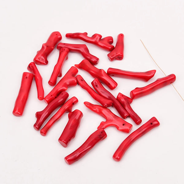 Red Coral Branch Beads-ToShay.org