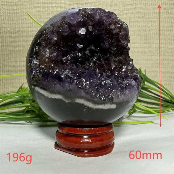 Purple Amethyst Cluster Ball-ToShay.org