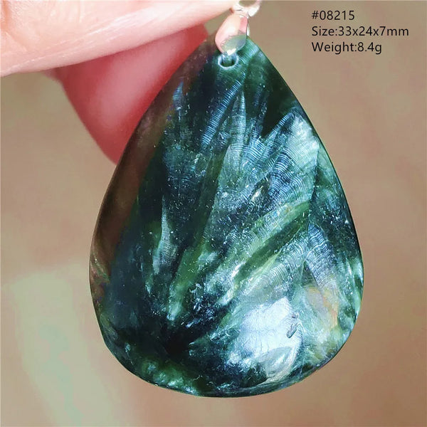 Green Seraphinite Pendant-ToShay.org