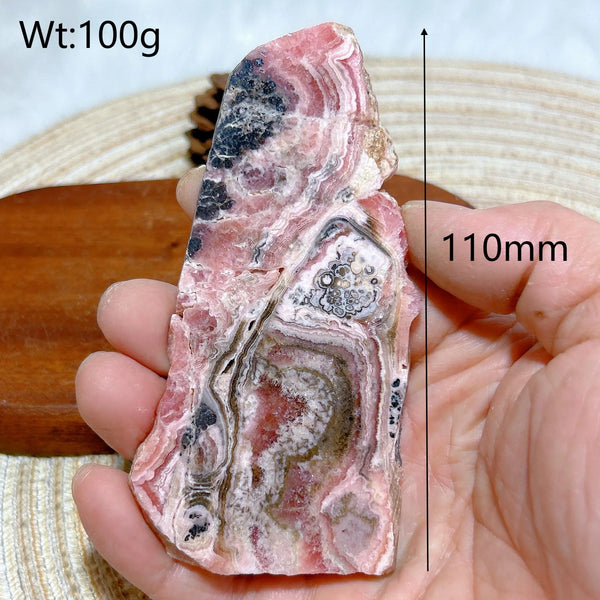 Pink Rhodochrosite Slices-ToShay.org