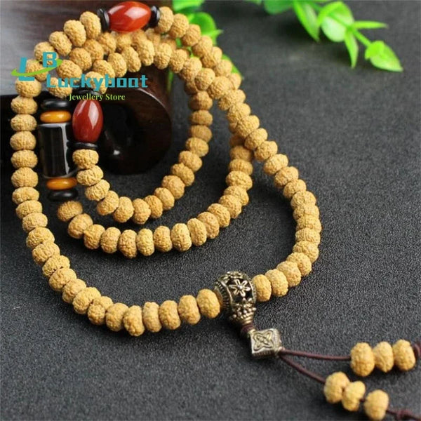 Yellow Rudraksha Bodhi Beads-ToShay.org