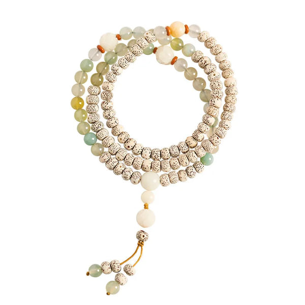 White Bodhi Shoushan Stone Beads-ToShay.org