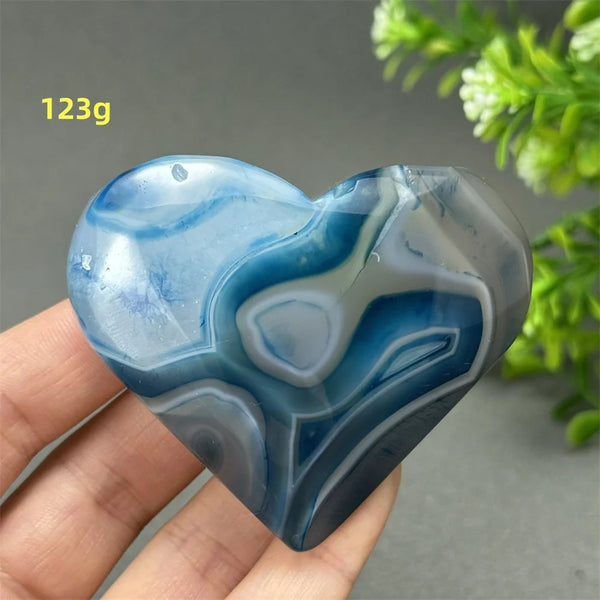 Blue Agate Heart-ToShay.org