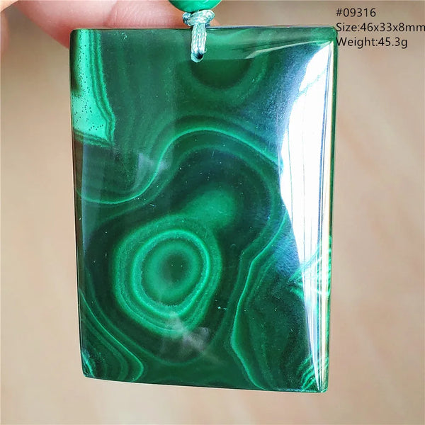 Green Malachite Chrysocolla Pendant-ToShay.org