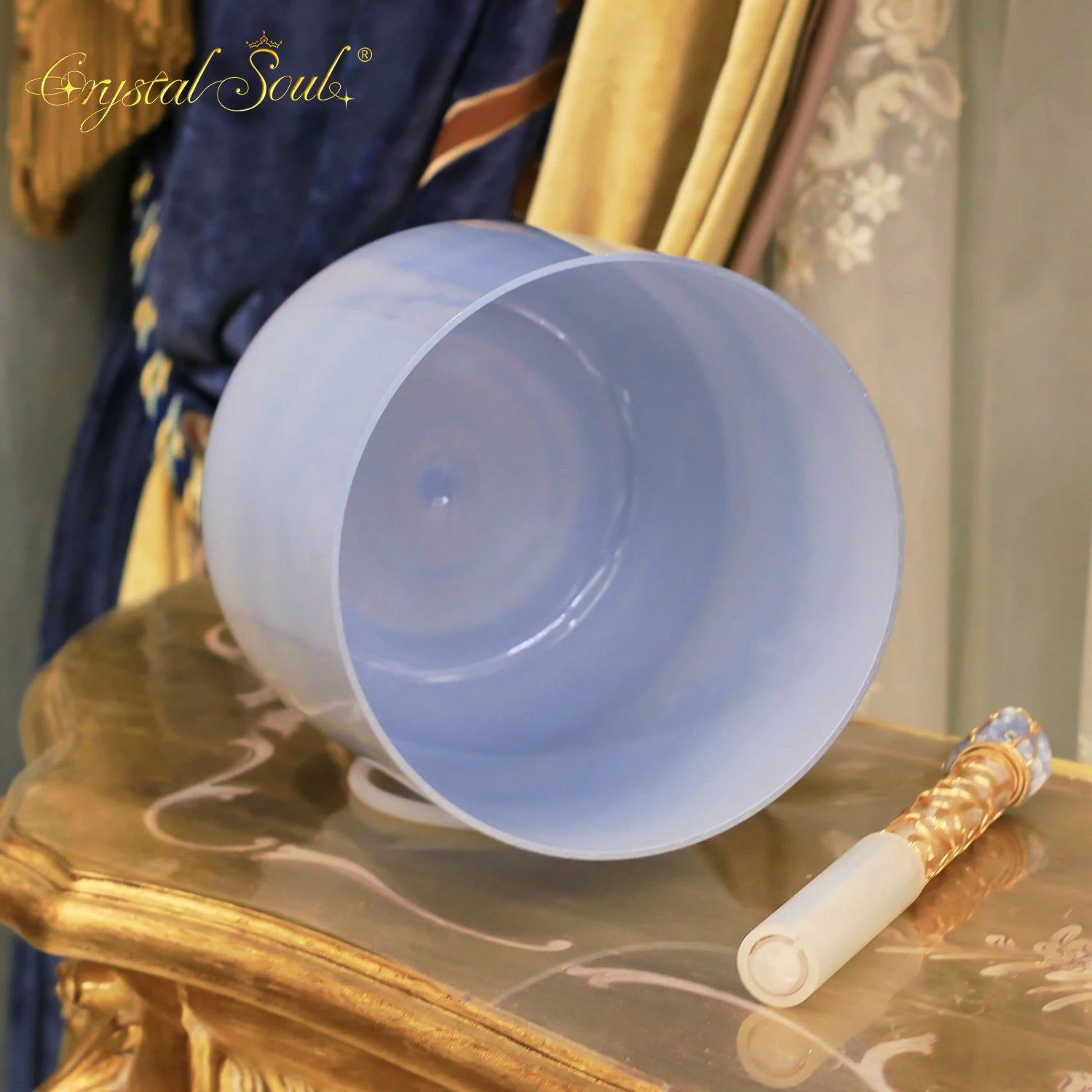 Blue Crystal Singing Bowl-ToShay.org