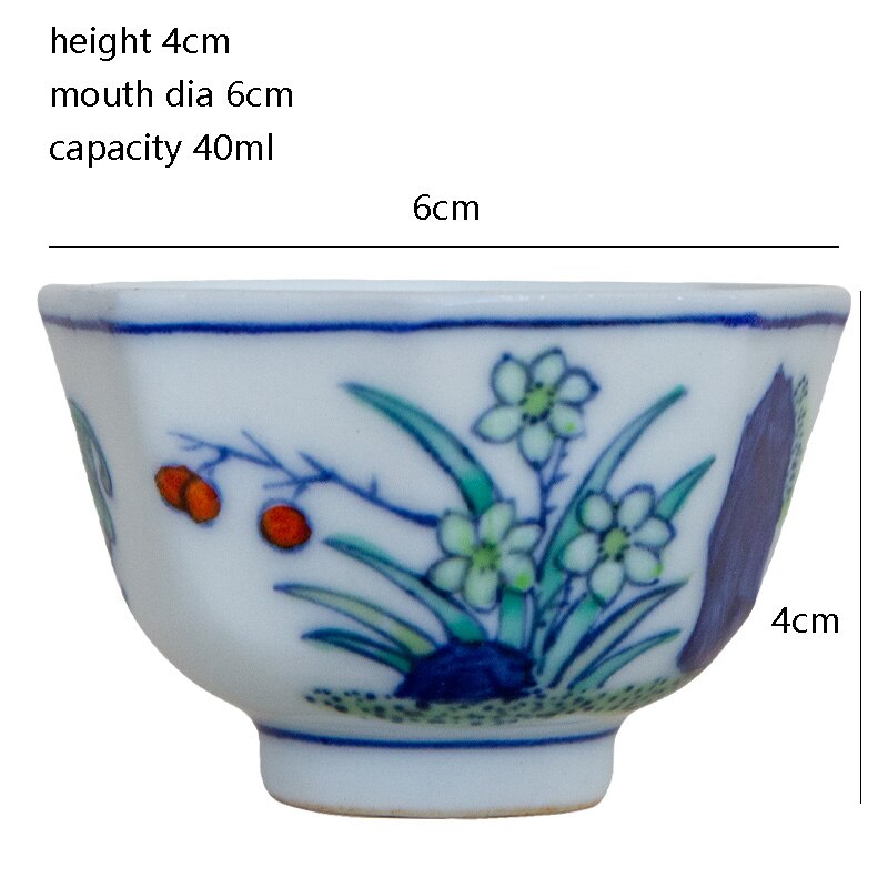 Blue White Ceramic Tea Cups-ToShay.org