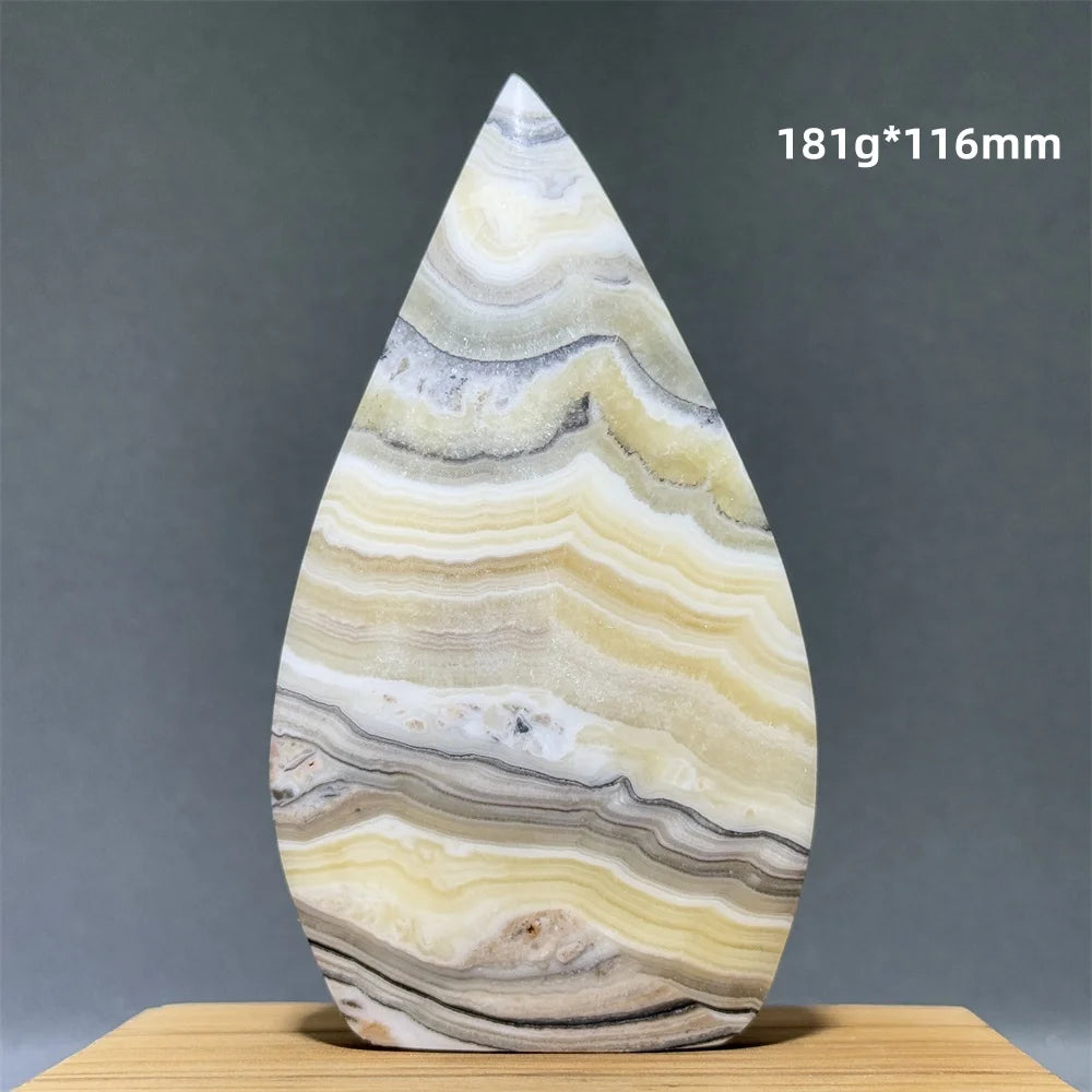 Grey Striped Agate Torch-ToShay.org