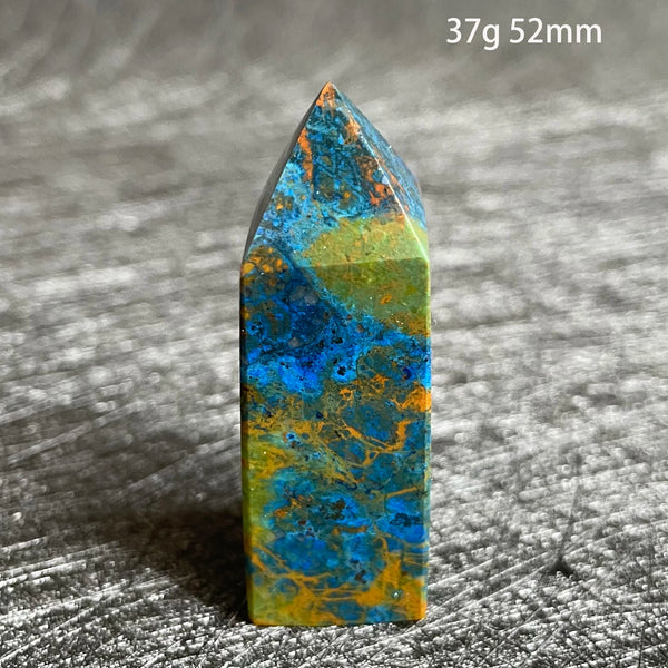 Blue Azurite Malachite Point-ToShay.org