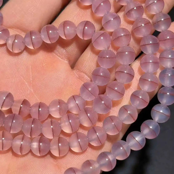 Pink Agate Prayer Beads-ToShay.org