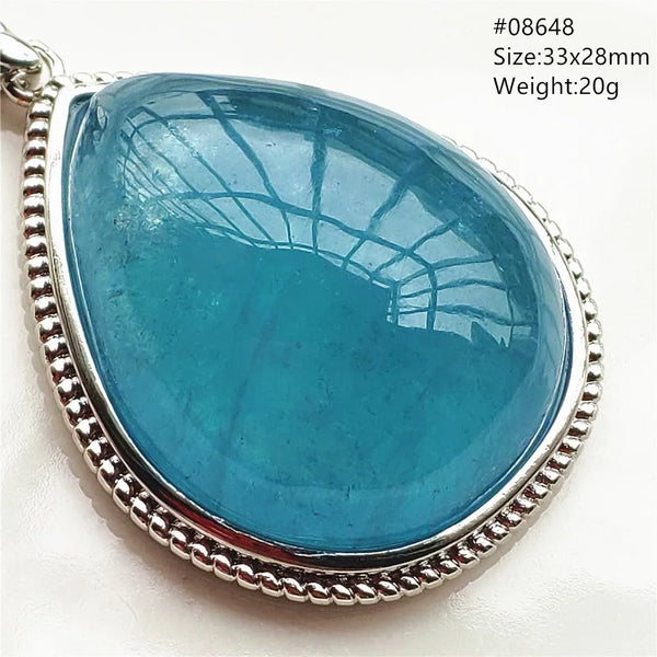 Blue Aquamarine Pendant-ToShay.org