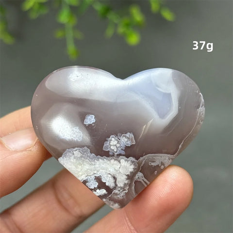Black Cherry Agate Heart-ToShay.org
