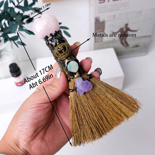 Mixed Crystal Heart Broom-ToShay.org