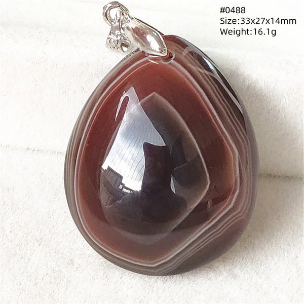 Black Red Agate Pendant-ToShay.org