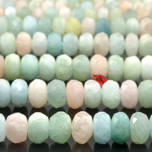 Blue Morganite Rondelle Beads-ToShay.org