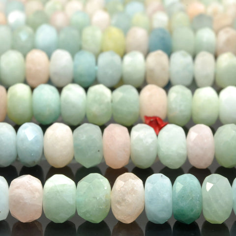 Blue Morganite Rondelle Beads-ToShay.org