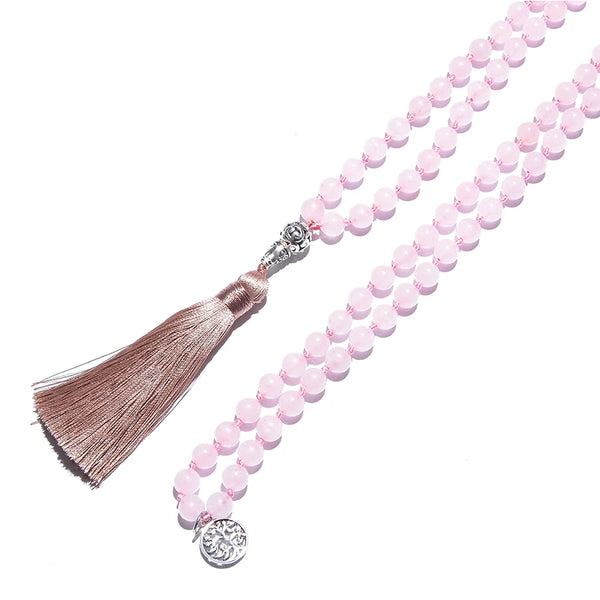 Pink Rose Quartz Necklace-ToShay.org