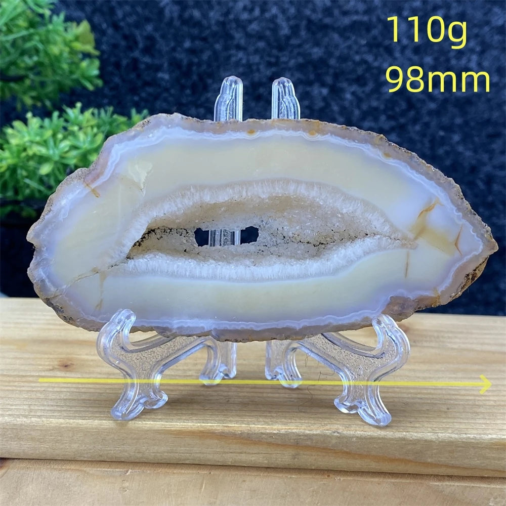 White Agate Geode Slices-ToShay.org