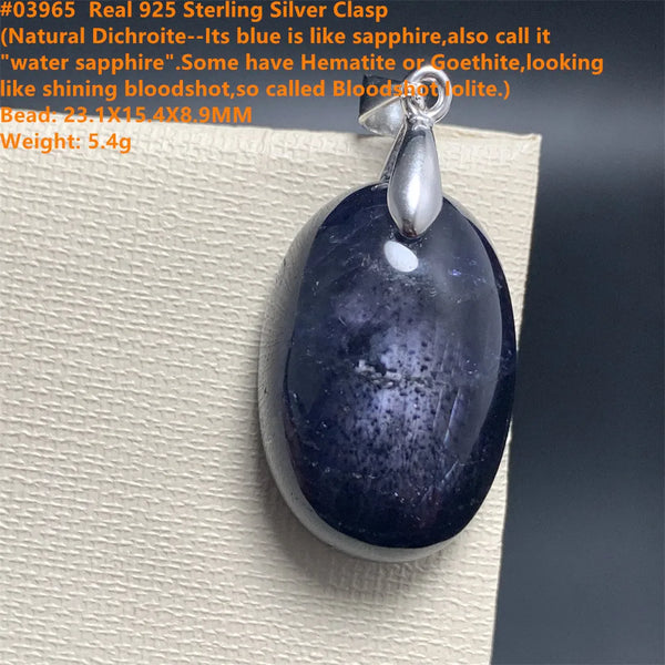 Red Blue Cordierite Pendants-ToShay.org