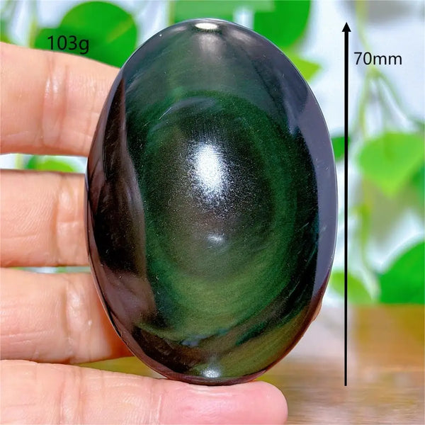 Rainbow Obsidian Palm Stones-ToShay.org